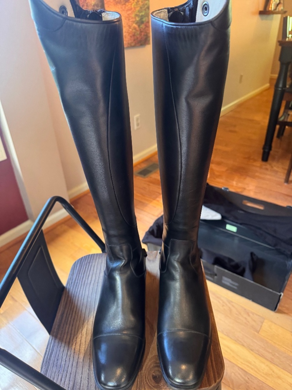 Davino dress Italian leather riding boots